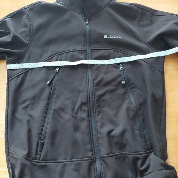 Mountain Warehouse Showerproof Black Zipped Jacket Black Men's Medium - Picture 14 of 15